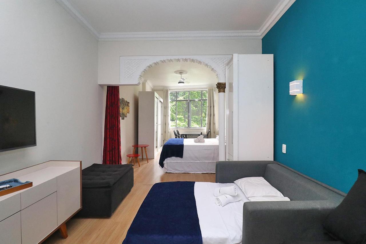 דירות ריו דה ז'ניירו Fantastico 1 Quarto E Sala Em Copacabana Com Vista Para Natureza מראה חיצוני תמונה